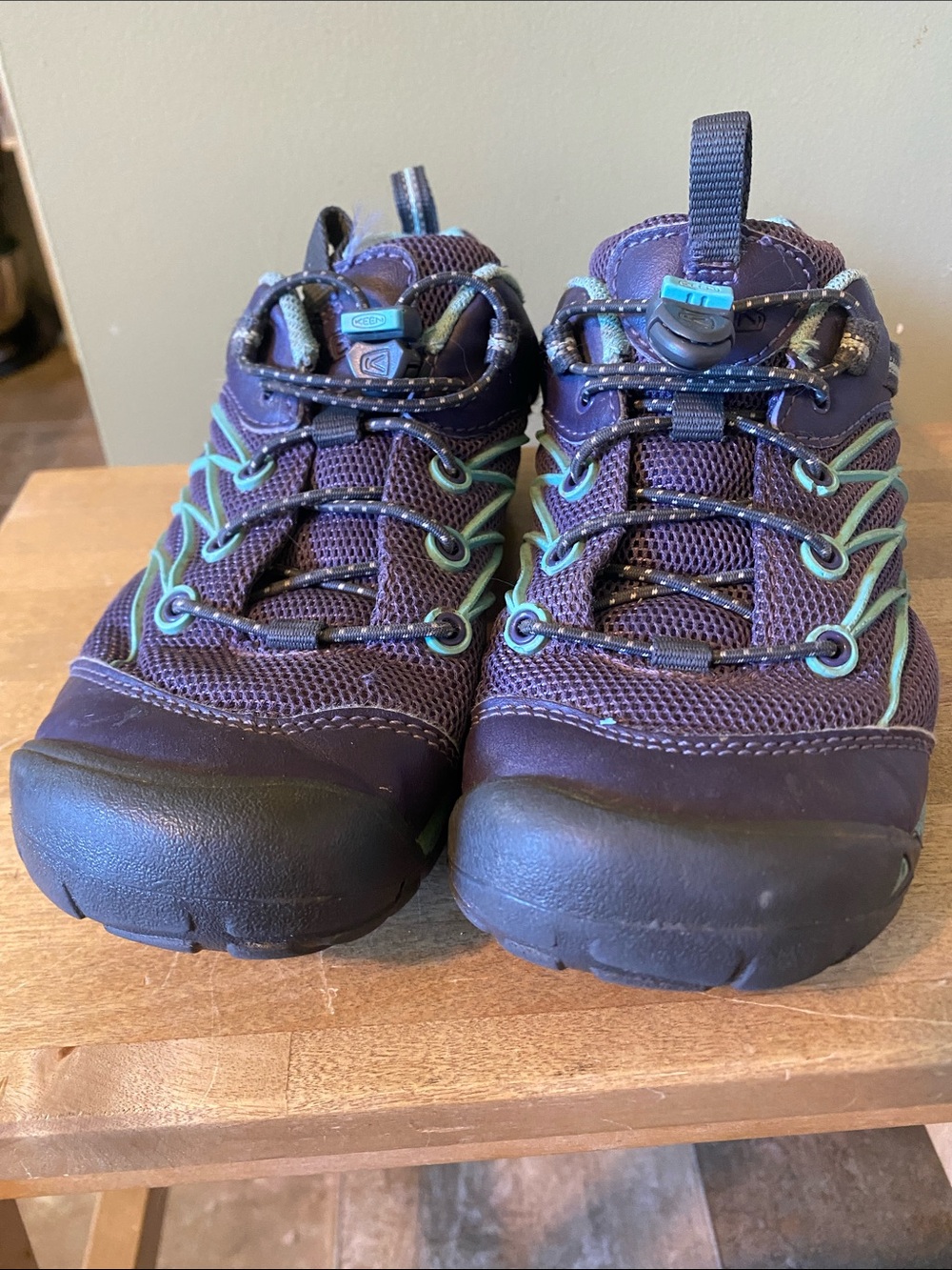 Keen Kids Purple Sneakers with Teal Accents